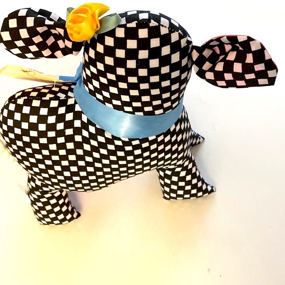 Overly Raker Molly Moo Stuffed Standing 1994 Cloth Black White Cow Collection - Picture 4 of 13